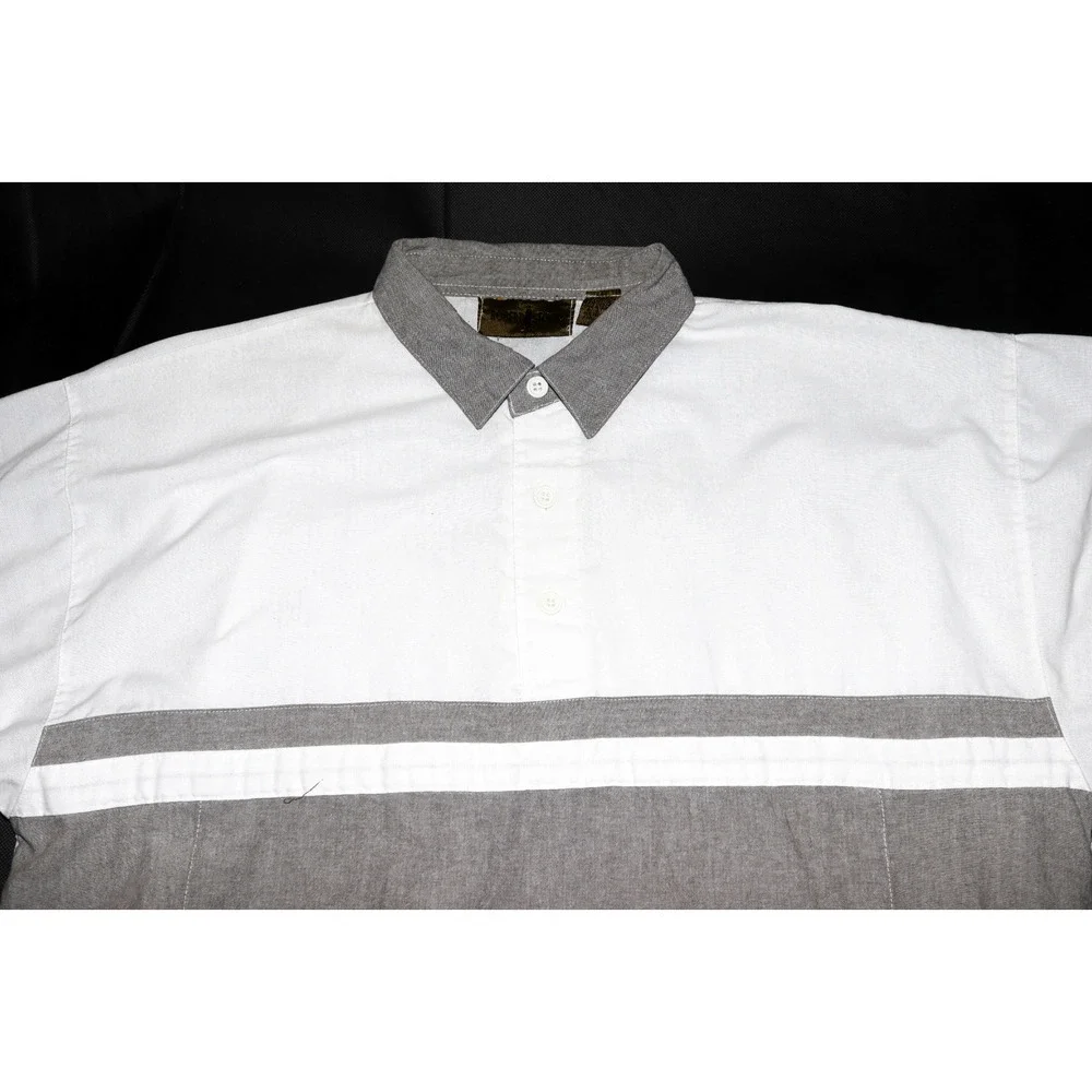 Robert Stock Men's Short Sleeve‎ Banded Bottom Pullover Shirt Size Large